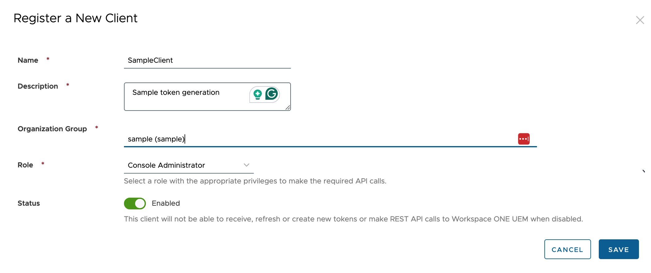 Add Authentication Profile