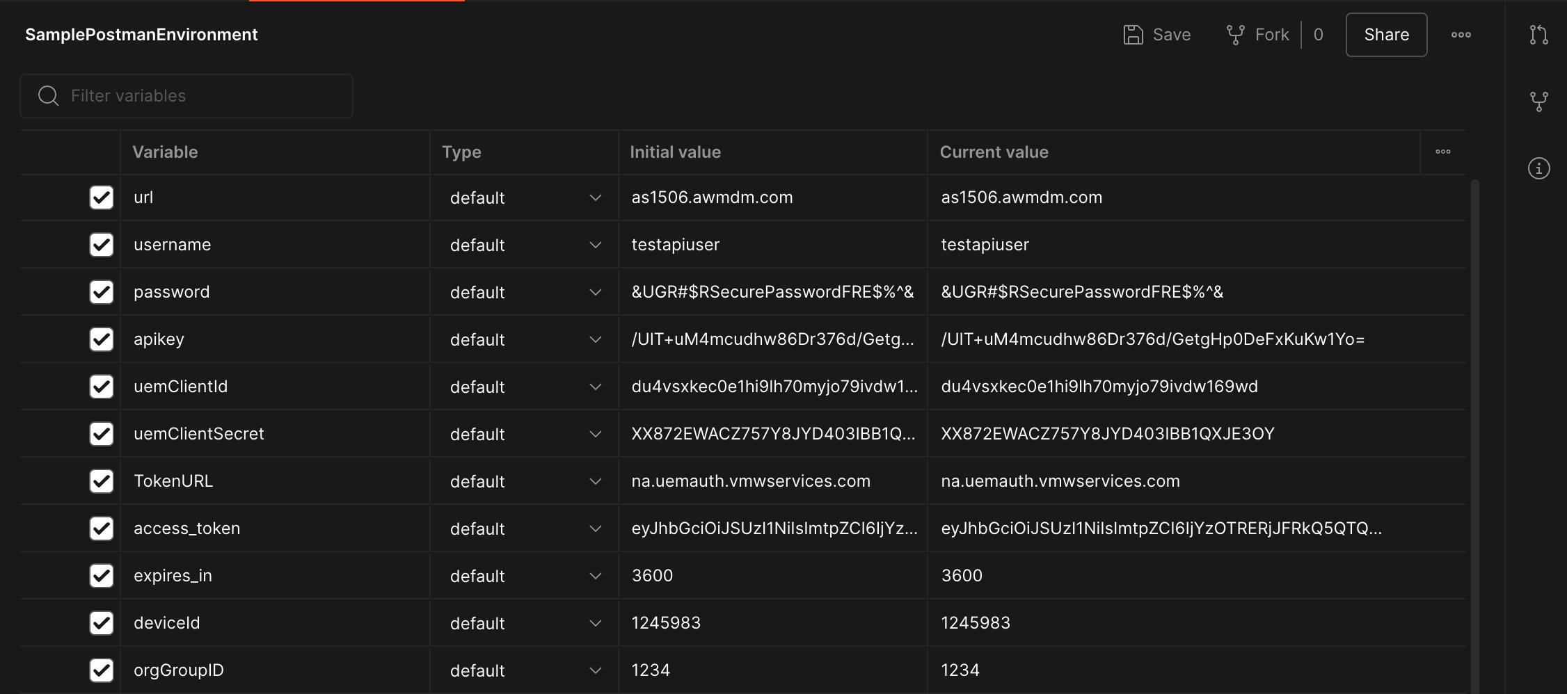 Environment Variables