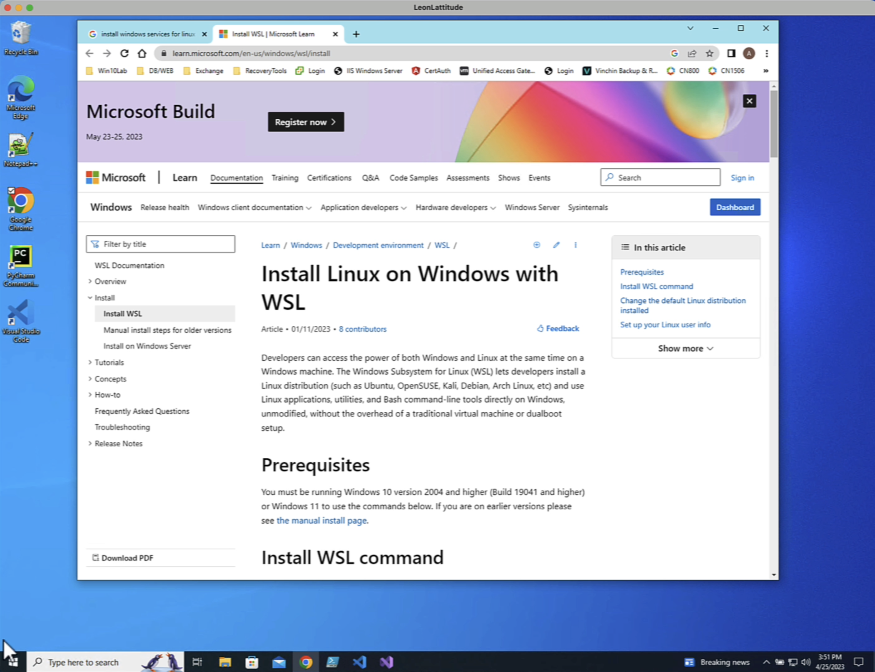 LNAV on Windows